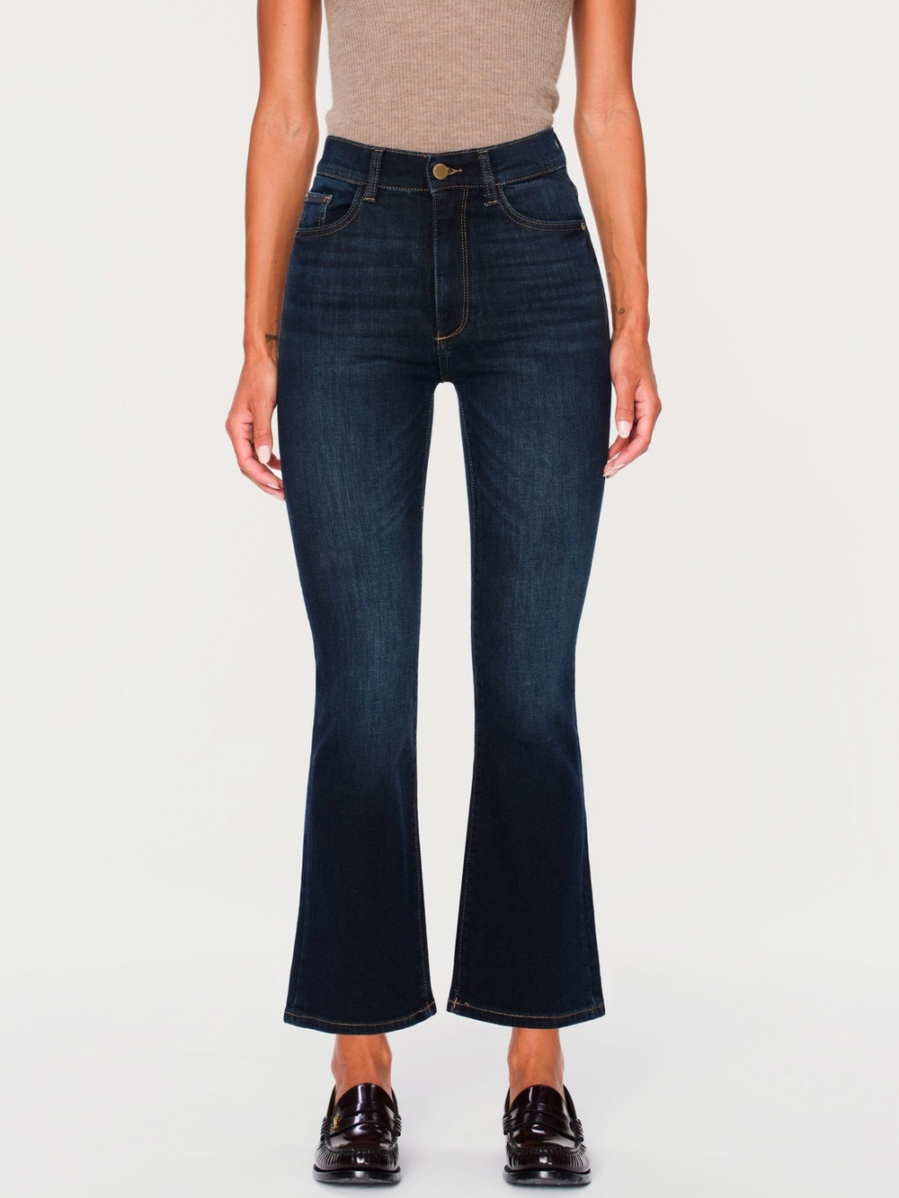 DL1961 Bridget Boot High Rise Instasculpt™ 27" Jeans Crop Flare Size 31